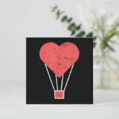 Niedlicher Heißluftballon Save The Date (Stehend Vorderseite)