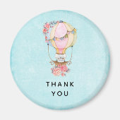 Niedlicher Heißluftballon Wasserfarbe Vielen Dank Magnet (Vorne)