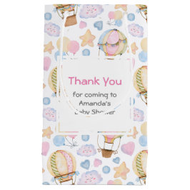 Niedlicher Heißluftballon Wasserfarben Muster Viel Kleine Geschenktüte