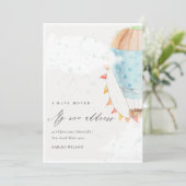 Niedlicher Heißluftballon Wolken Star I habe beweg Dankeskarte (Stehend Vorderseite)