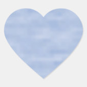 Niedlicher hellblauer Himmel abstraktes Muster min Herz-Aufkleber (Vorderseite)