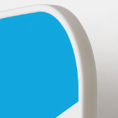 Niedlicher, heller Himmelblau - Streifen Text Pickleball Schläger (Linke Seite)