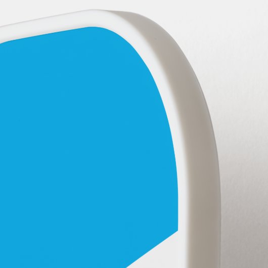 Niedlicher, heller Himmelblau - Streifen Text Pickleball Schläger (Linke Seite)