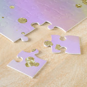 Niedlicher, hellfarbiger Glitzer Puzzle (Seite)