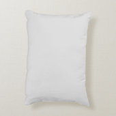 Niedlicher hellgrauer individuelle Name Monogramm Dekokissen (Rückseite(Vertikal))