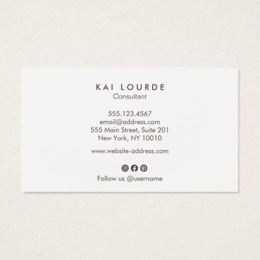 Niedlicher, hellrosa, floraler Schriftart (Rückseite)