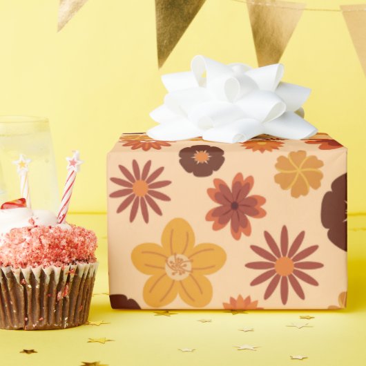 Niedlicher Herbst Blume Herbst Geburtstagsgeschenk Geschenkpapier (Geburtstagsparty)