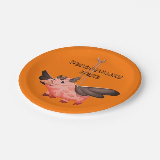 Niedlicher Herbst fallen die Krautkostüme der Schw Pappteller (Schrägansicht)