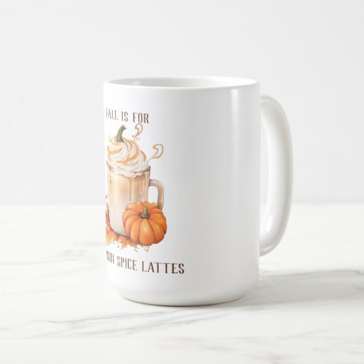 Niedlicher Herbst für Kürbisgewürze Lattes saisona Kaffeetasse (VorderseiteRechts)