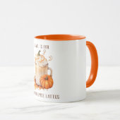 Niedlicher Herbst für Kürbisgewürze Lattes saisona Tasse (VorderseiteRechts)
