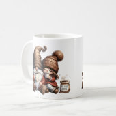 Niedlicher Herbst GNOME Rustikale Tasse (Vorderseite Links)