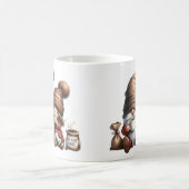 Niedlicher Herbst GNOME Rustikale Tasse (Mittel)