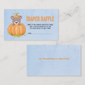 Niedlicher Herbst Herbst-Bärenkürbis Visitenkarte (Vorne/Hinten)