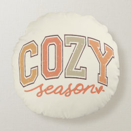 Niedlicher Herbst/Herbst der "gemütlichen Jahresze Rundes Kissen