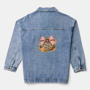 Niedlicher Herbst Herbst Herbst Herbst Girl-Ernted Jeansjacke