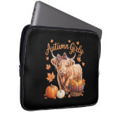 Niedlicher Herbst Herbst Herbst Herbst Girl-Ernted Laptopschutzhülle (Vorne Rechts)