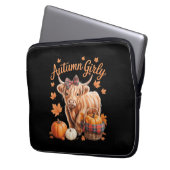 Niedlicher Herbst Herbst Herbst Herbst Girl-Ernted Laptopschutzhülle (Vorderseite Links)