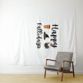 Niedlicher Herbst Herbst Herbst Herbst Girl Ernted Wandteppich (Beispiel (Horizontal))