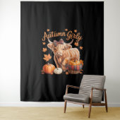 Niedlicher Herbst Herbst Herbst Herbst Girl-Ernted Wandteppich (Beispiel)
