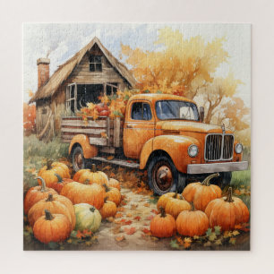 Niedlicher Herbst/Herbstbetrieb Puzzle