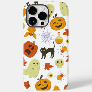 Niedlicher Herbst Orange Halloween-Muster Case-Mate iPhone 14 Pro Max Hülle