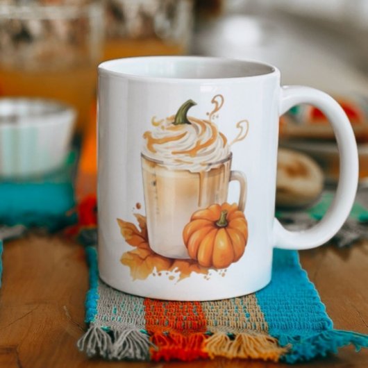 Niedlicher Herbst Pumpkin Gewürz Laterne Herbst Kaffeetasse