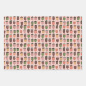 Niedlicher Herbst Rosa Herbstkorn Geschenkpapier Set (Vorderseite 2)