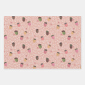 Niedlicher Herbst Rosa Herbstkorn Geschenkpapier Set (Vorderseite)