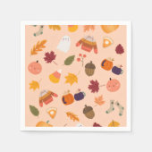 Niedlicher Herbst Serviette (Vorderseite)