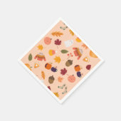 Niedlicher Herbst Serviette (Ecke)