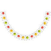 Niedlicher Herbstapfel Geburtstag Wimpelkette (Alle)