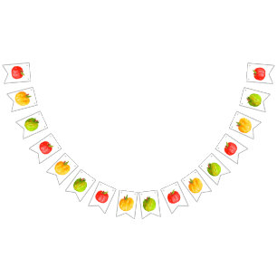 Niedlicher Herbstapfel Geburtstag Wimpelkette