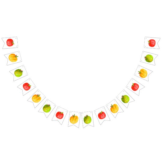 Niedlicher Herbstapfel Geburtstag Wimpelkette (Alle)