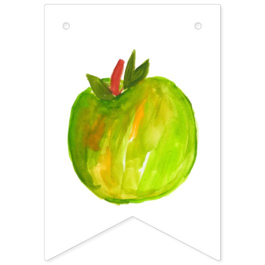 Niedlicher Herbstapfel Geburtstag Wimpelkette (Dritte Fahne)