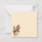 Niedlicher Herbstbär Mitteilungskarte (Rückseite)