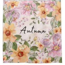 Niedlicher Herbstblütentext Eleganter rosa Hinterg