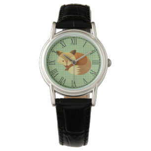 Niedlicher HerbstFox Armbanduhr