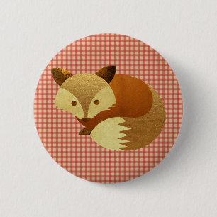 Niedlicher HerbstFox Button