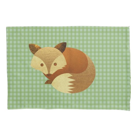 Niedlicher HerbstFox Kissenbezug (Vorderseite-Links)