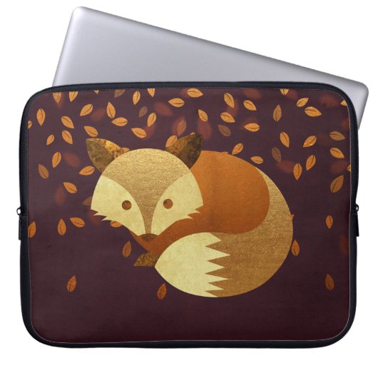 Niedlicher HerbstFox Laptopschutzhülle (Vorderseite)