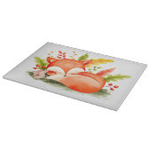 Niedlicher Herbstfox Schneidebrett (Ecke)