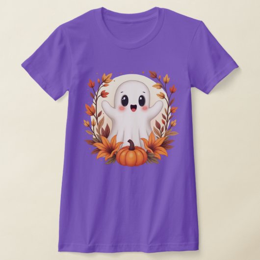 Niedlicher Herbstghost Pumpkin T-Shirt (Ablage )