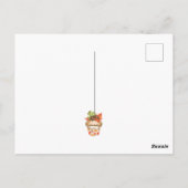 Niedlicher Herbstkuchen und Jagdfall Danke Postkarte (Rückseite)