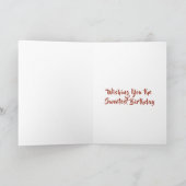 Niedlicher Herbstkuchen und Jagdfall Geburtstag Karte (Innenseite)