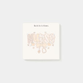 Niedlicher Herbstpatchwork Krankenpfleger Post-it Klebezettel (Vorderseite)