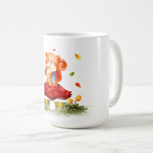 Niedlicher Herbstscheider Kaffeetasse (VorderseiteRechts)