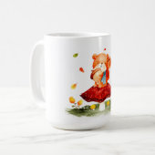 Niedlicher Herbstscheider Kaffeetasse (Vorderseite Links)