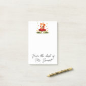 Niedlicher Herbstscheider Post-it Klebezettel (Auf Schreibtisch)