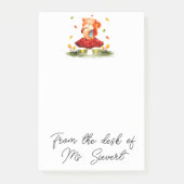 Niedlicher Herbstscheider Post-it Klebezettel (Vorderseite)