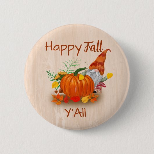 Niedlicher Herbstspatz Button (Vorderseite)